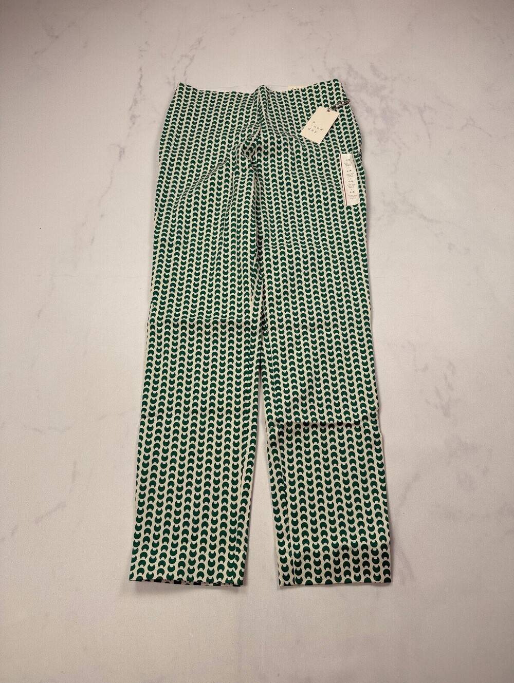 A New Day Printed Capri Pants Green 90s VTG Statement Piece - Womens 4